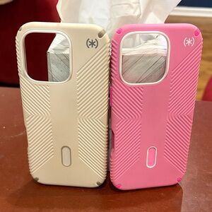 Speck Dual-Tone Pink and Cream Phone Cases